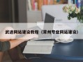 拉萨武进网站建设教程（常州专业网站建设）